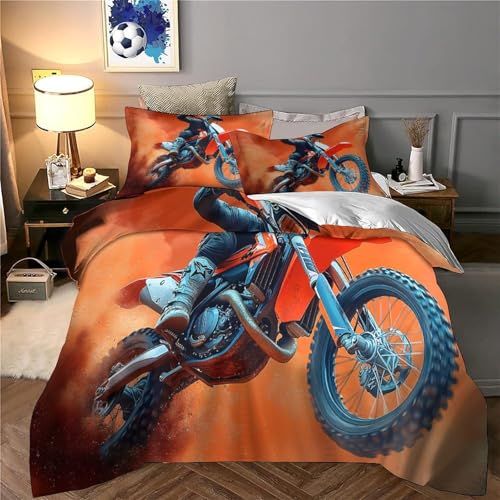 Housse de couette motocross 3D effet super doux en microfibre premium - 6