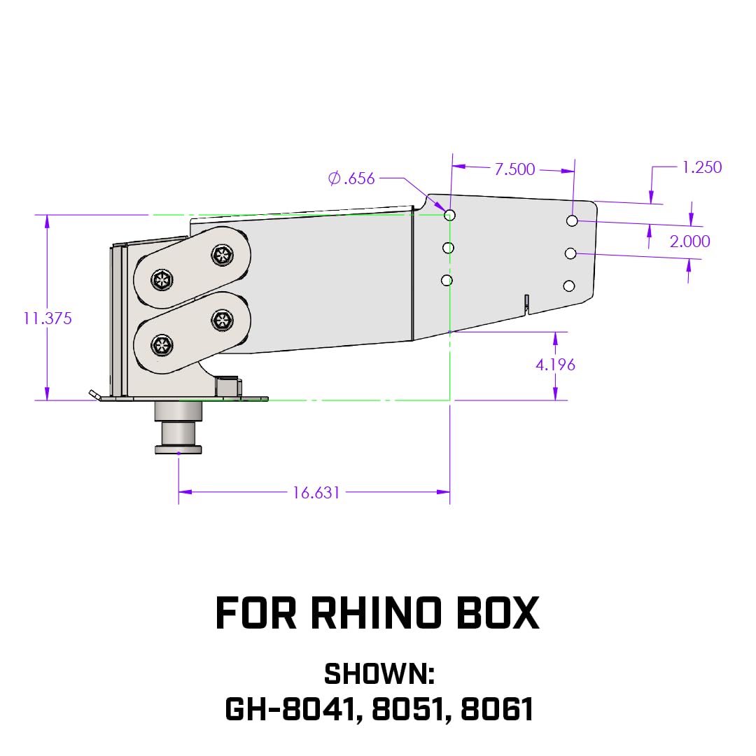 GEN-Y GH-8051 Executive Torsion-Flex Rhino Fifth Wheel King Pin
