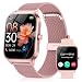 CASCHO Smart Watches for Women, 1.85" HD Smartwatch with 120+ Sports Modes/Heart Rate/Sleep Monitor, Fitness Tracker with Bluetooth Calling/Voice Control for Android iOS, Rose Gold 5