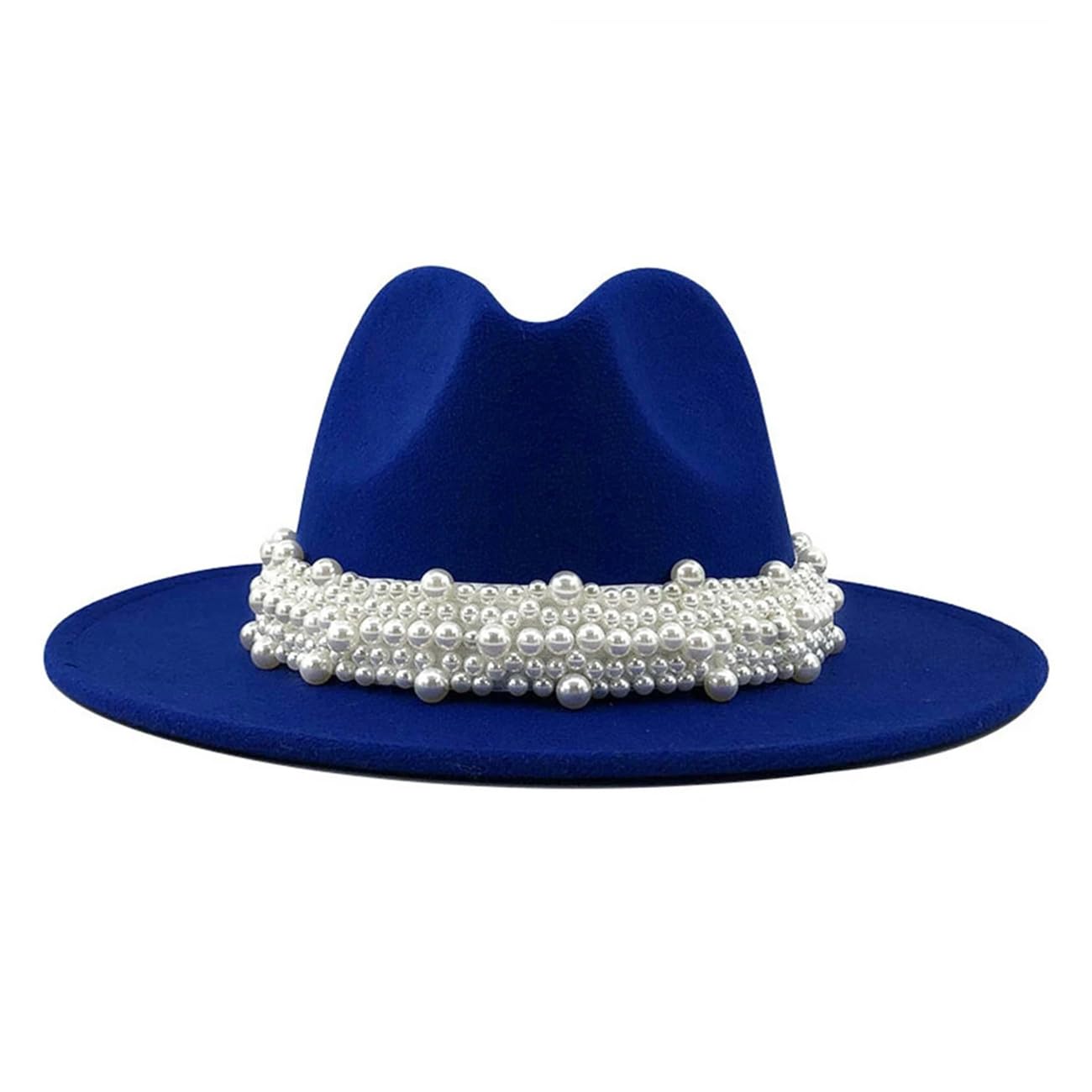 Cappello da donna in feltro di lana Panama Trilby formale cappello casual Jazz Fedora cappelli