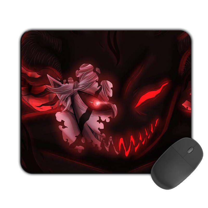Image of Printed Design Mouse Pad Scary Liebe (200MM X 240 X 3MM) Enhance Gaming and Work Performance Comfortable and Precise Non-Slip Water Proof Black Clover Mouse Pad.