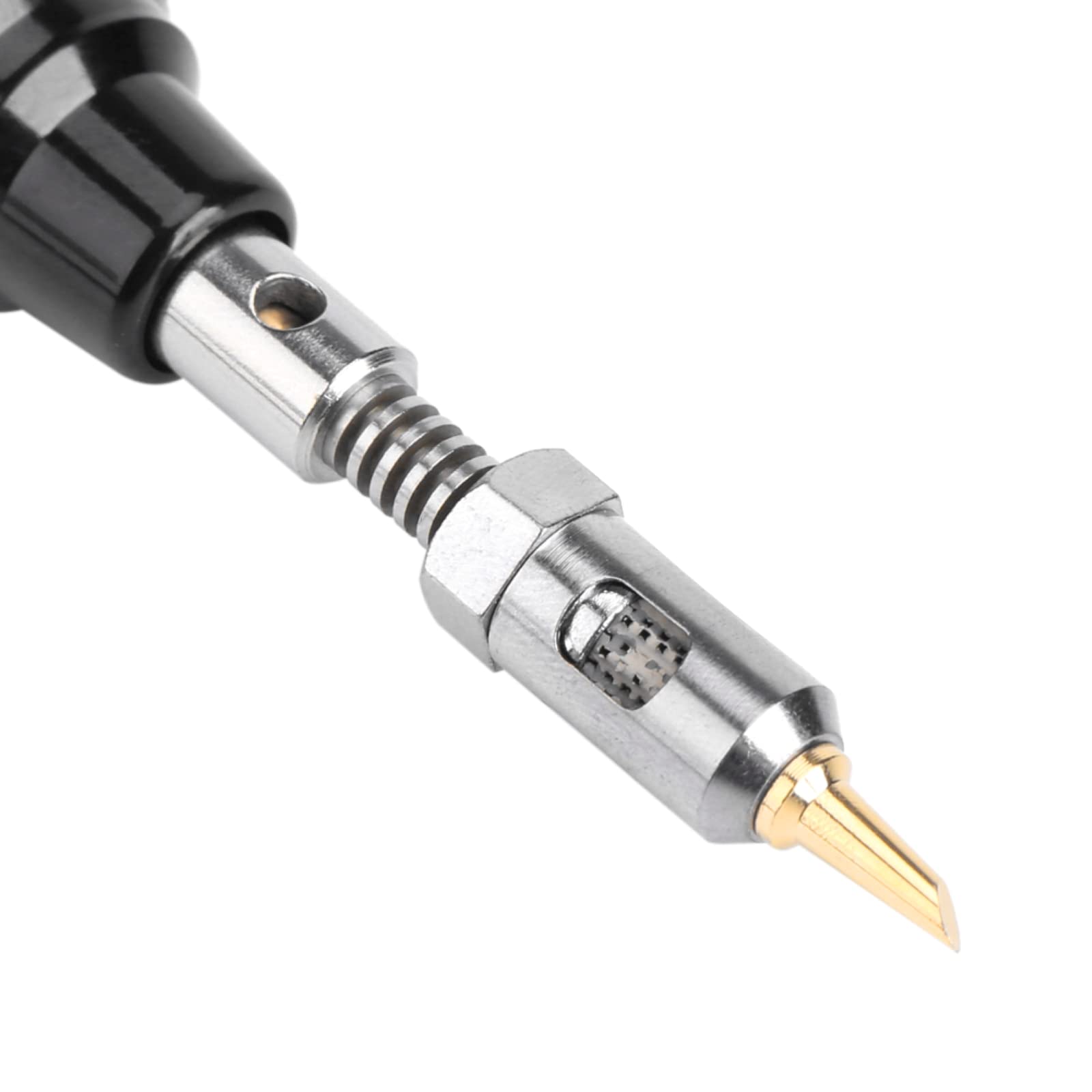 Penna per Saldatore, Strumento di Saldatura per Saldatura a Forma di Penna per Ferro a Gas Butano Ricaricabile Senza Cordone Portatile per Elettronica, Fai da Te per la Casa(Trasparente)