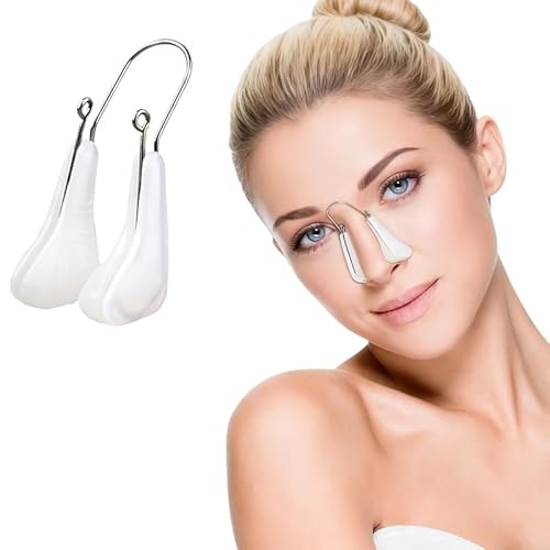 Utypee Nose Shaper Clip - Pain-Free Nose Lifter & Slimmer for Bridge Straightening, Premium Soft Silicone & Durable Metal Lifting Tool, Non-Surgical Physical Beauty Device for Women