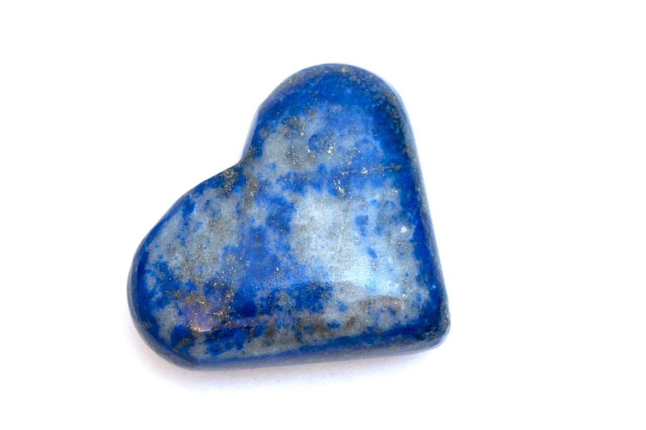 Anjum Lapiz Lazuli Heart Crystal | Reiki and Healing Stone| Size Approx: 35mm