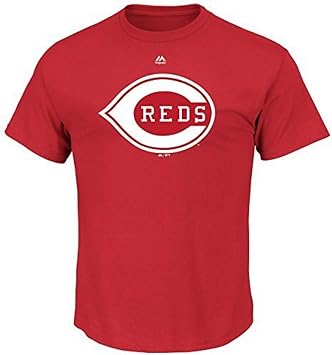 Majestic Cincinnati Reds Cooperstown Official Logo Red T-Shirt