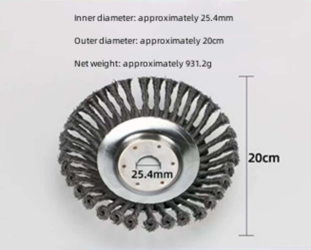 Unkrautbürste 200 Mm Für Motorsense – 36 HSS-Stahldrähte, 25,4 Mm Bohrung, 10.000 U/min, Für 23–56 Ccm Unkrautentferner Stahlbürste Unkrautbürste 200 Mm Für Motorsense – 36 HSS-Stahldrähte, 25,4 Mm Bohrung, 10.000 U/min, Für 23–56 Ccm Unkrautentferner Stahlbürste