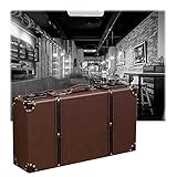 ★ Material: Holz Hauptmaterial + PU + Metall-Sperre, Vlies Innenraum, wasserdicht, abriebfest, leicht zu reinigen