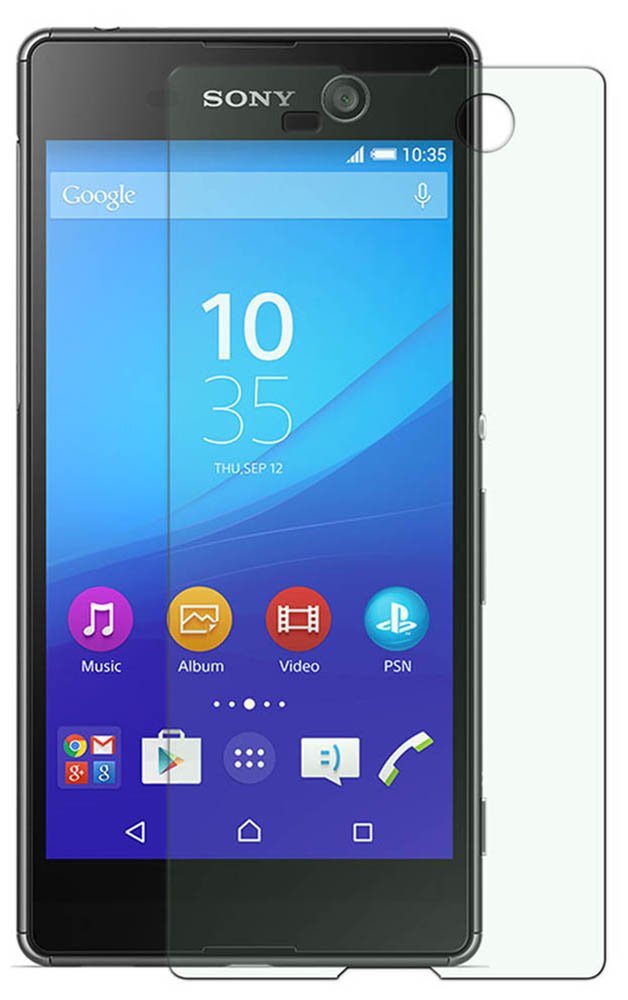 GAX SONY M5 Curved Tempered Glass Screen Protector, Ultimate Shield Protector, scratch free Screen Guard HD+ 9H Hardness Toughened Tempered Glass Screen Protector for SONY M5