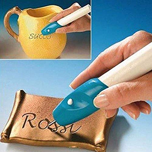 Image of WISHBONE ENGRAVE IT Engraving Pen Etching Carving It Name Machine Electric with Tool Nib for Jewellery and All Glass Metal Plastic Wood | DIY Engraver Tool for Name Writing, Craft & Personalization