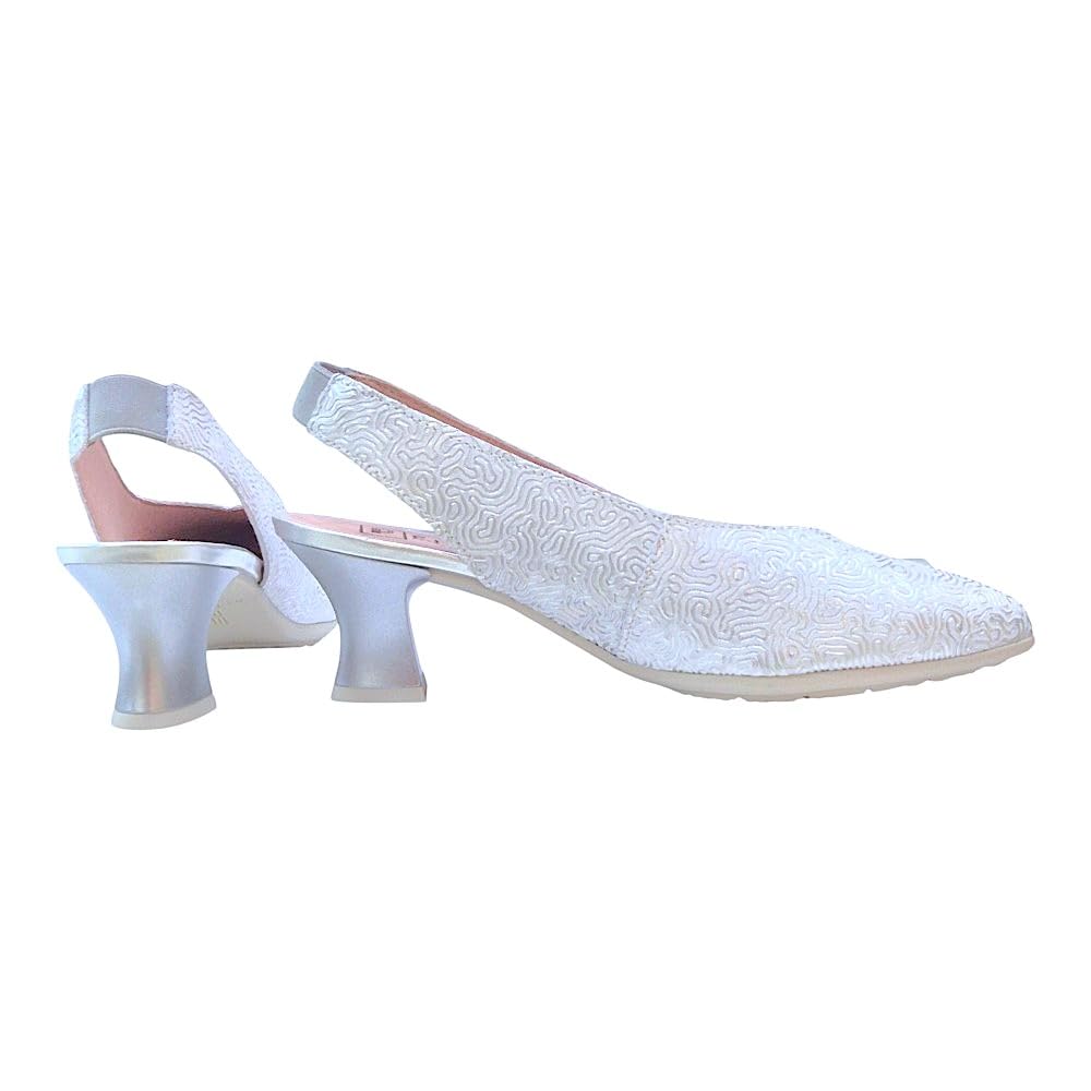 Pitillos - Zapato de Piel con tacón Medio,Destalonado,elástico en el Tobillo,clásico,salón,Punta Fina, para: Mujer