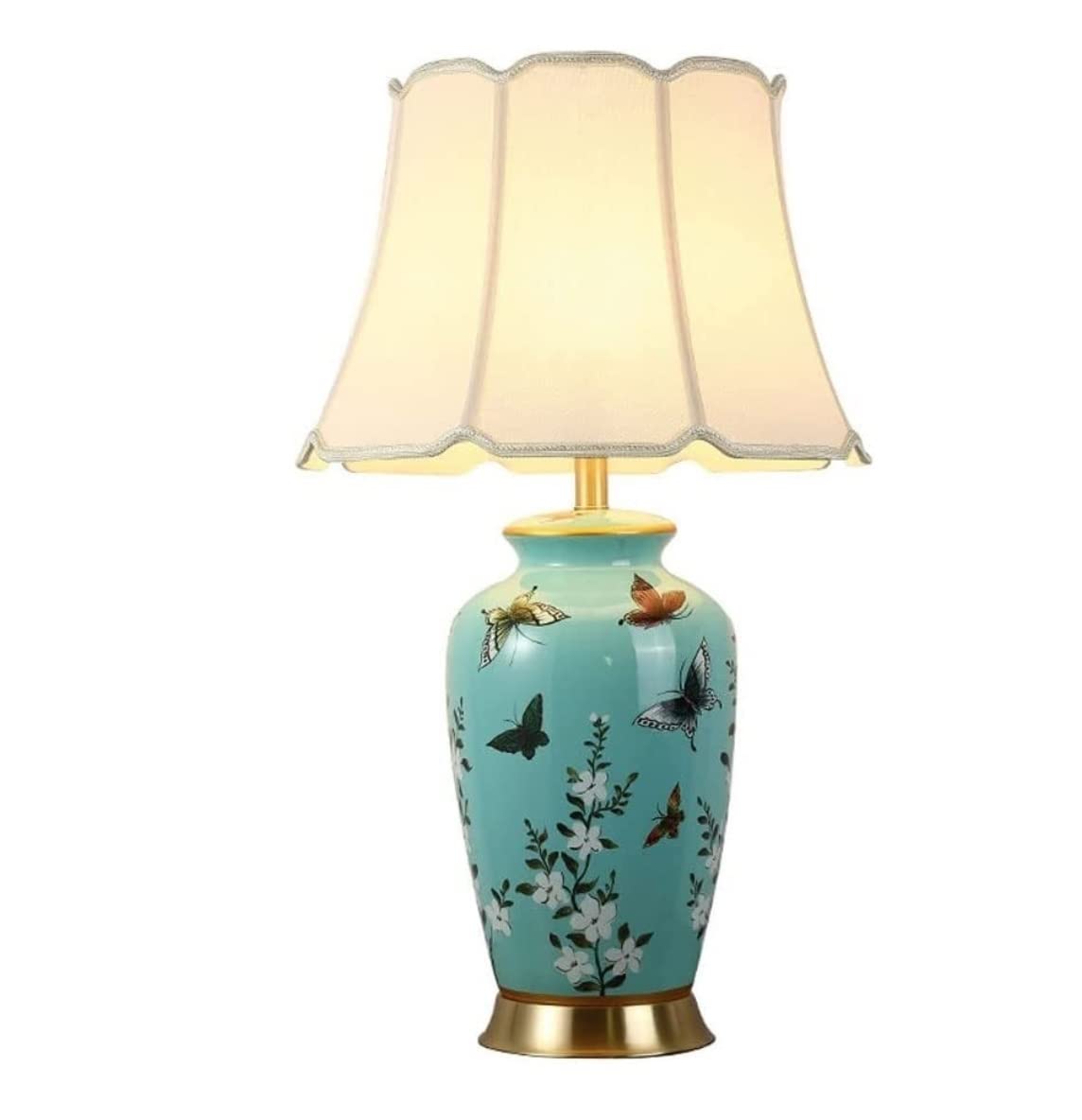 Lampada da Tavolo Comodino Lampada Da Tavolo In Ceramica Lampada Da Comodino Cinese Da Scrivania Per Camera Da Letto Per Dormitorio Universitario Lampada da Comodino Retrò ( Color : Dimmer switch )