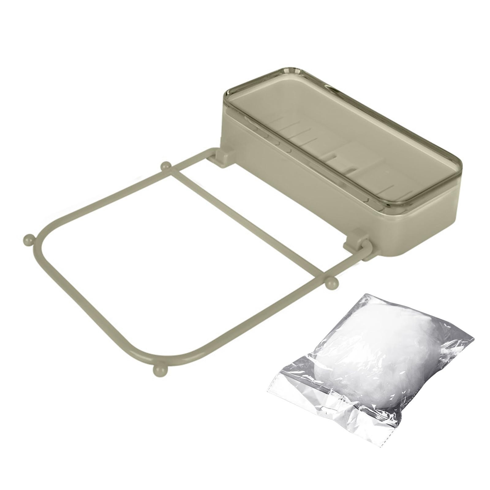 Elnwnnkc Innovative Meshmate Waste Rack for Kitchen Sink Includes 50 Bags Easy Installation Designs for Any Sink Meshmate Food Catcher