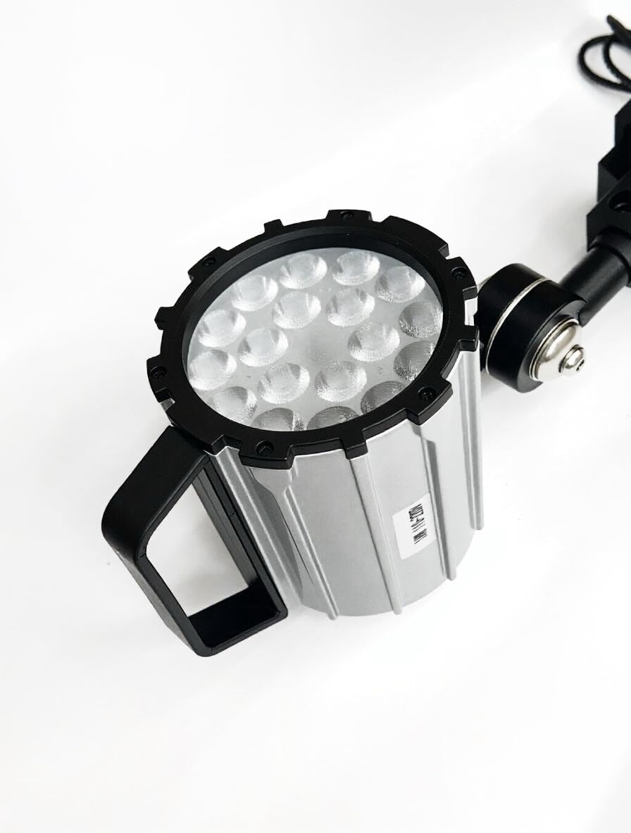 18W led máquina luces 120V lámpara de banco de trabajo de aleación de aluminio impermeable para CNC torno taladro mesa industrial iluminación-brazo corto (18, Vatios)