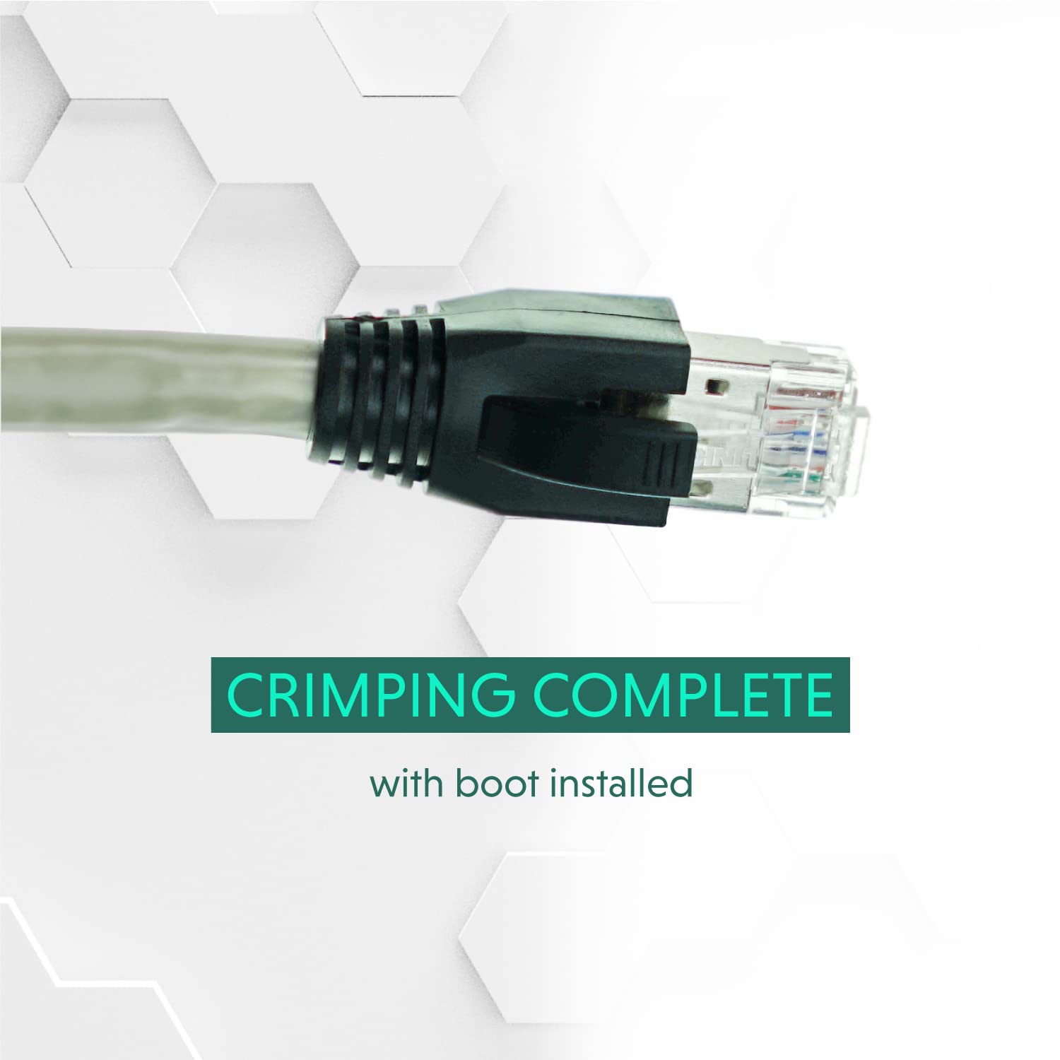 LINKUP - RJ45 Connectors Cat6A Ethernet Shielded Modular Plugs | for Large Diameter Wires (23AWG) Termination | 10G STP Gold-Plated [50-Pack]