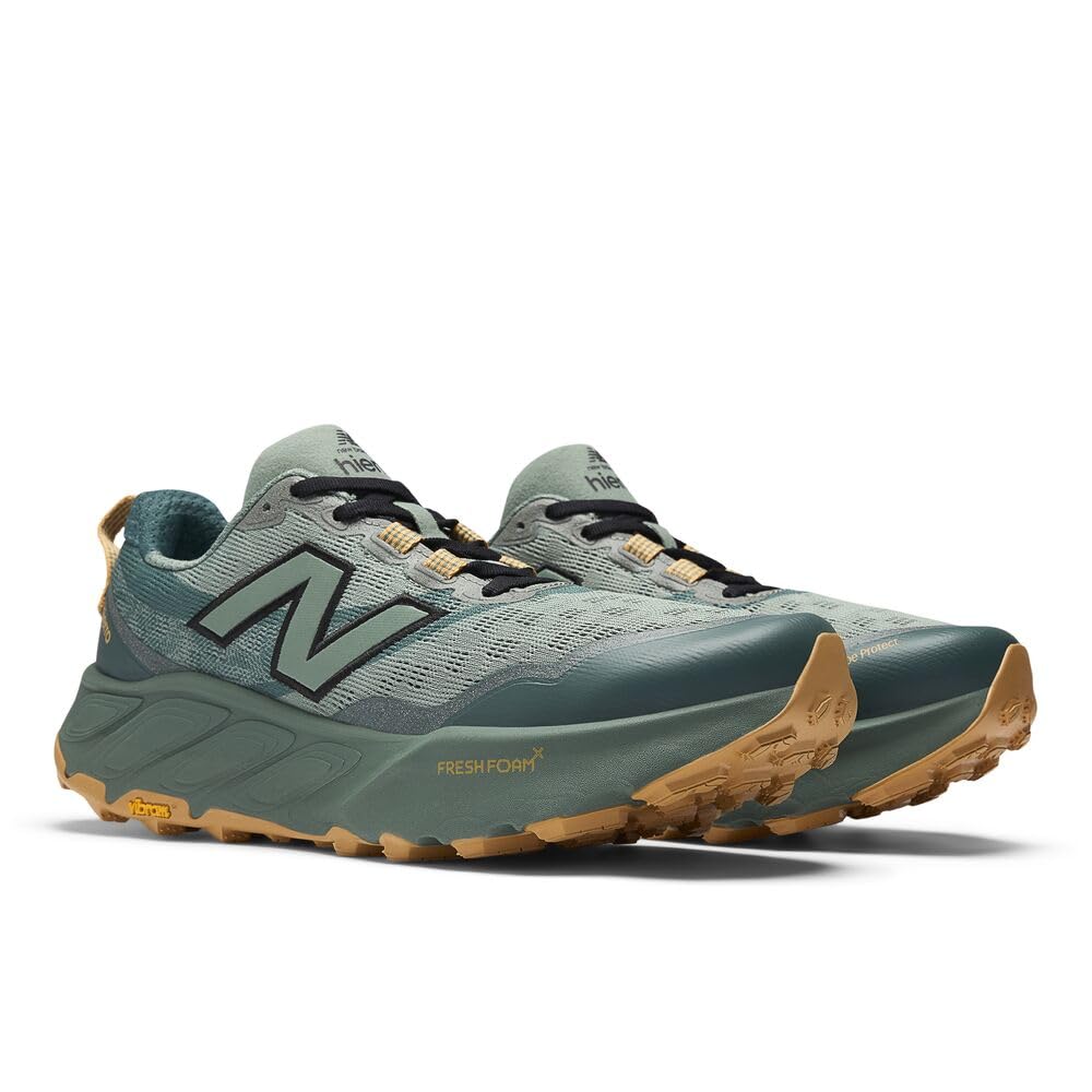 New Balance Fresh Foam X Hierro V9 Herren, Dark Juniper/Black/Dried Apricot, 11.5 X-Wide – Ansicht 4