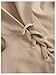 SOLY HUX Women's Trench Coat Lapel Double Breasted Puff Long Sleeve A Line Jacket Outerwear Pure Khaki Medium