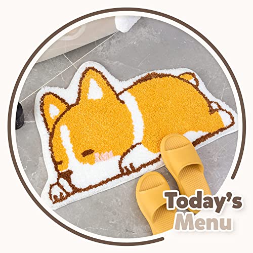 Niedlicher Badteppich Badematte für Badezimmer Rutschhemmender Weicher Badteppich für Duschen Niedlich Plüsch Mikrofaser… – Bild 3