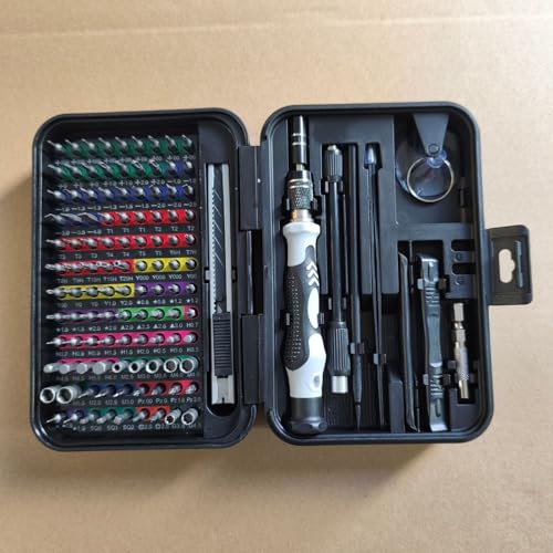 Ensemble tournevis de précision 132 en 1 compact avec 108 embouts