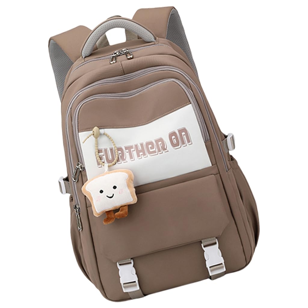 Mochila escolar de nailon impermeable para proteger laptop 8