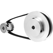 3 Reduction Gear 20t 60 Teeth Aluminum Synchronous Wheels 6mm Belt Width 200mm Transmission Set Compatible with 3D Printer Accessories