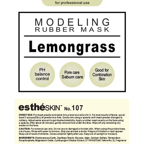 Miniatura 2 de EstheSKIN No.107 Lemongrass - Máscara de goma para modelar para uso profesional, 35 onzas