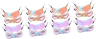 Ipetboom 8 Peças Rede De Hamster Pendurada Cama De Rede Camas De Furão E Gaiola Suspensa De Hamster Cobaia Casa Suspensa Animais De Pelúcia Rede Ninho De Hamster Cama Suspensa De Lã Ártica