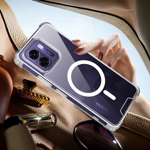 Image of A rtistque Clear Back Cover Case for Oppo K14x 5G / K14 / A6x / A6s 5G | Compatible with Mag-Safe | Premium Cover | Shockproof TPU Bumper | Slim Protective Design | Oppo K14x Back Cover - Transparent