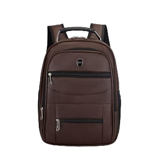 Mochila Notebook Couro Masculina Executiva Alça Reforçada Impermeável Unissex - Trabalho, Faculdade, Viagem