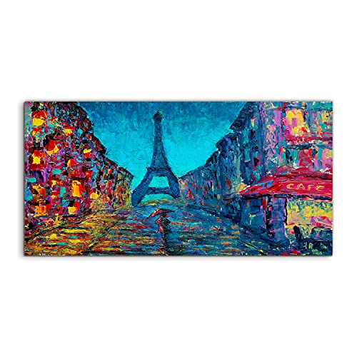 Tableau verre acrylique Paris Tour Eiffel 100x50 photo art premium
