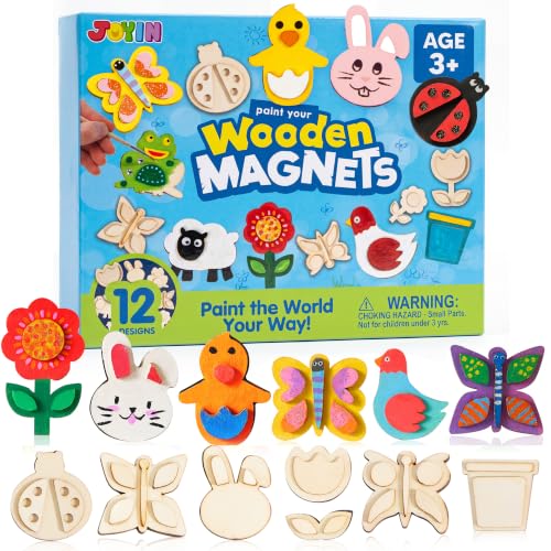 JOYIN 12 Wooden Magnet Painting Kit - Arts and...