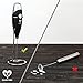 High Powered Milk Frother Barista Set - Handheld Battery Operated Foam Maker - Electric Wand Drink Mixer - Frappe Matcha Cappuccino Latte Foamer - Powder Cocoa Shaker - Coffee Decorating Art Stencils