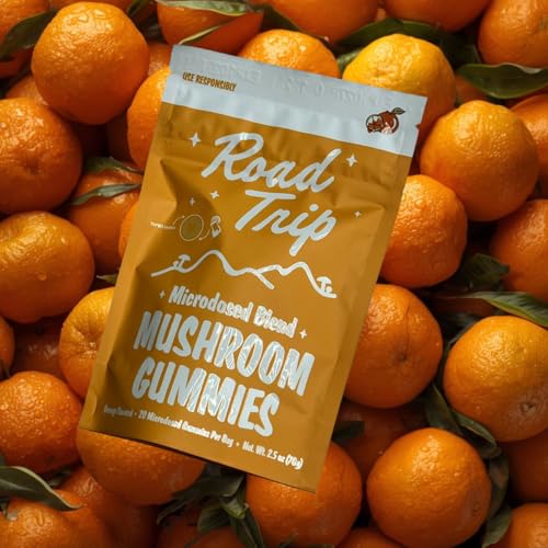 Road Trip - Microdosed - Mushroom Gummies - 1 Pack (1 - Pack Orange)