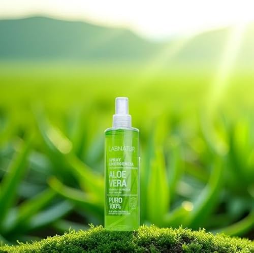 Labnatur Spray ALOE VERA 100% PURO - Ecológico y Vegano - Hidrata, Calma y Refresca - After Sun - Cabello y Piel Sensible o Irritada - Rápida Absorción - Fabricado en España - 250 ml - imagen 7