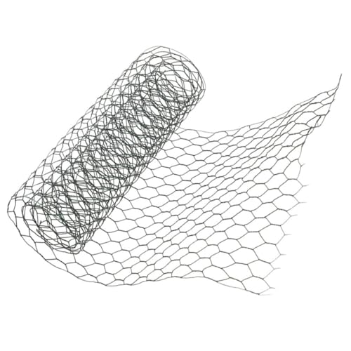 GAROZATION Malla De Alambre Floral Plastificada para Jardín Red De Protección De De Grosor y 16mm De Agujero Ideal para Flores Plantas y Huertos De 1m x