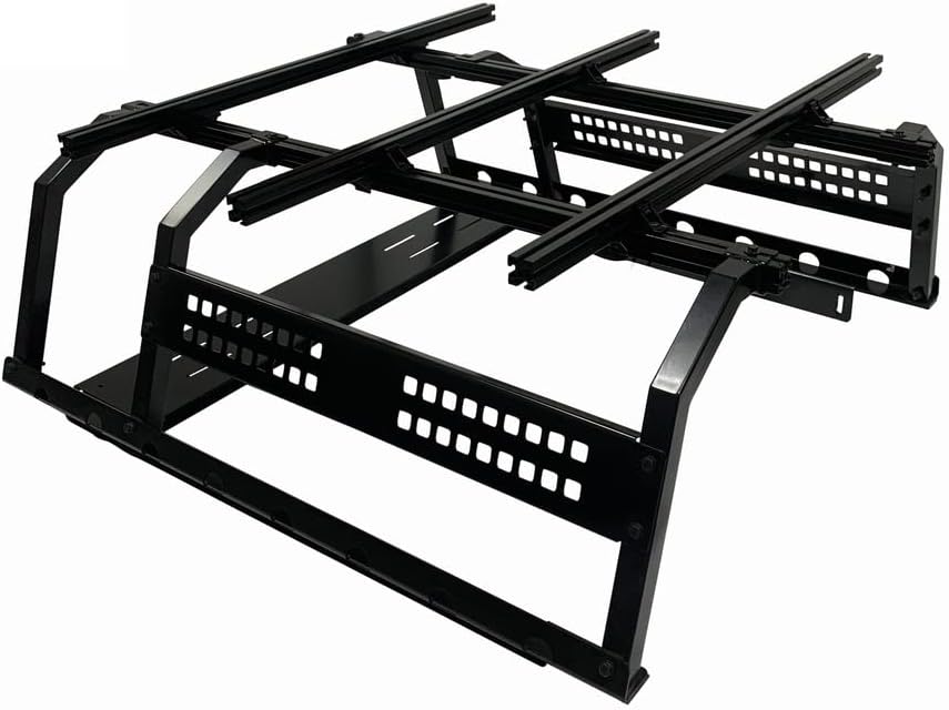 Overland Vehicle Systems Discovery Truck Bed Rack Mid Size 5ft Bed Truck - Suitable for Toyota Tacoma, Jeep Gladiator JT