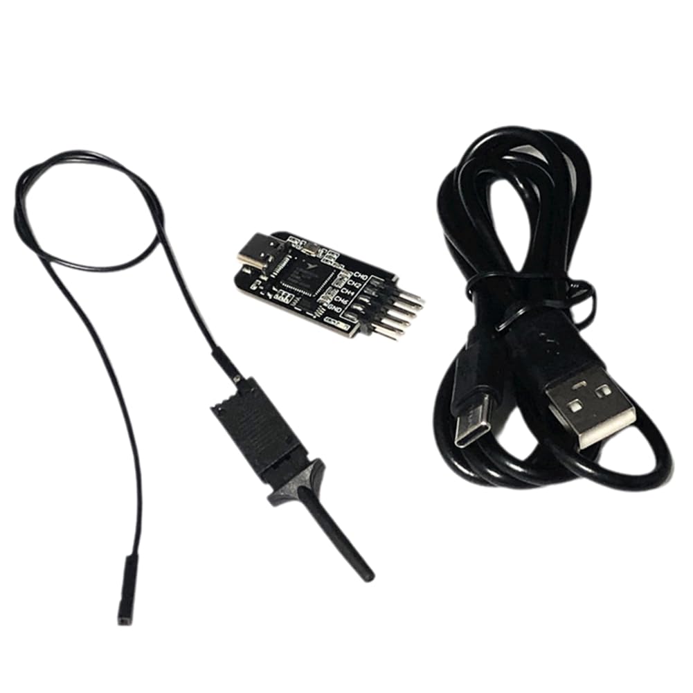 muqeu NanoDLA Logic Analyzer Kit Type-C SCM ARM FPGA Debugging Protocol Analyzer 24MHz SampleRate 8CH Open Source