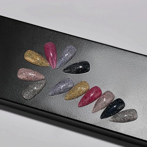 Set de 6 esmaltes de gel con brillo reflectante miniatura 6