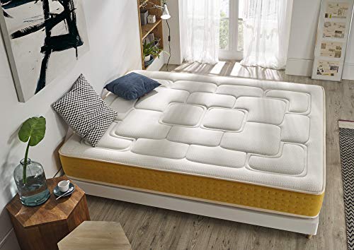Matris - Matelas en Mousse à mémoire Elite Gold H26 120X180 Hauteur 26 cm +/- 2 Visco Gel + Supersoft 4 cm Medium Firm - High