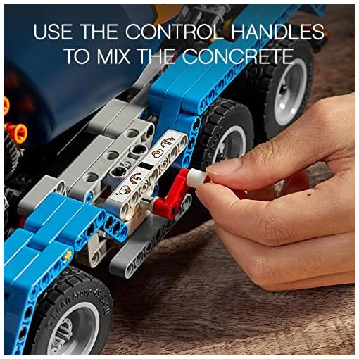 LEGO Building Block Technic Multicolour Plastic Concrete Mixer Truck 42112 Building Set - Image 13