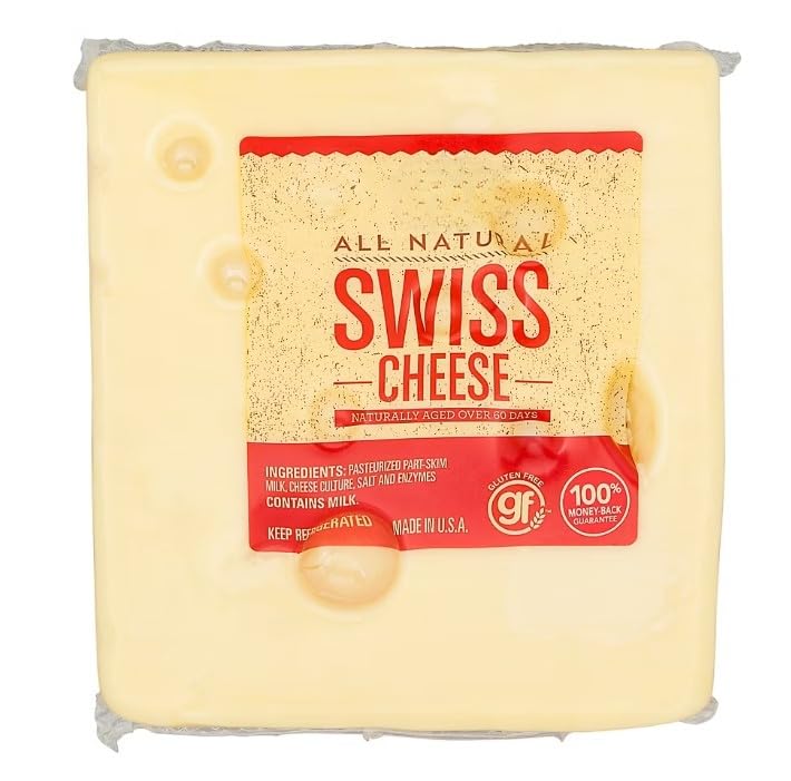Swiss deli cheese is naturally aged over 60 days. It is pre-sliced and ready to go for your convenience. [ 24 oz, 1.5 lb ]