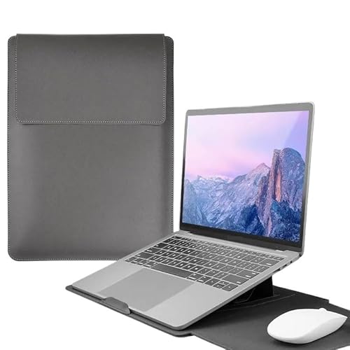 13 14 15 15.6 16�C���` PU���U�[�� �m�[�g�p�\�R�� �X���[�u�P�[�X �o�b�O �X�^���h�J�o�[ �|�[�`�Ή�Samsung/HP/Lenovo �^�u���b�g(Dark gray,13.3-14.2 inch)