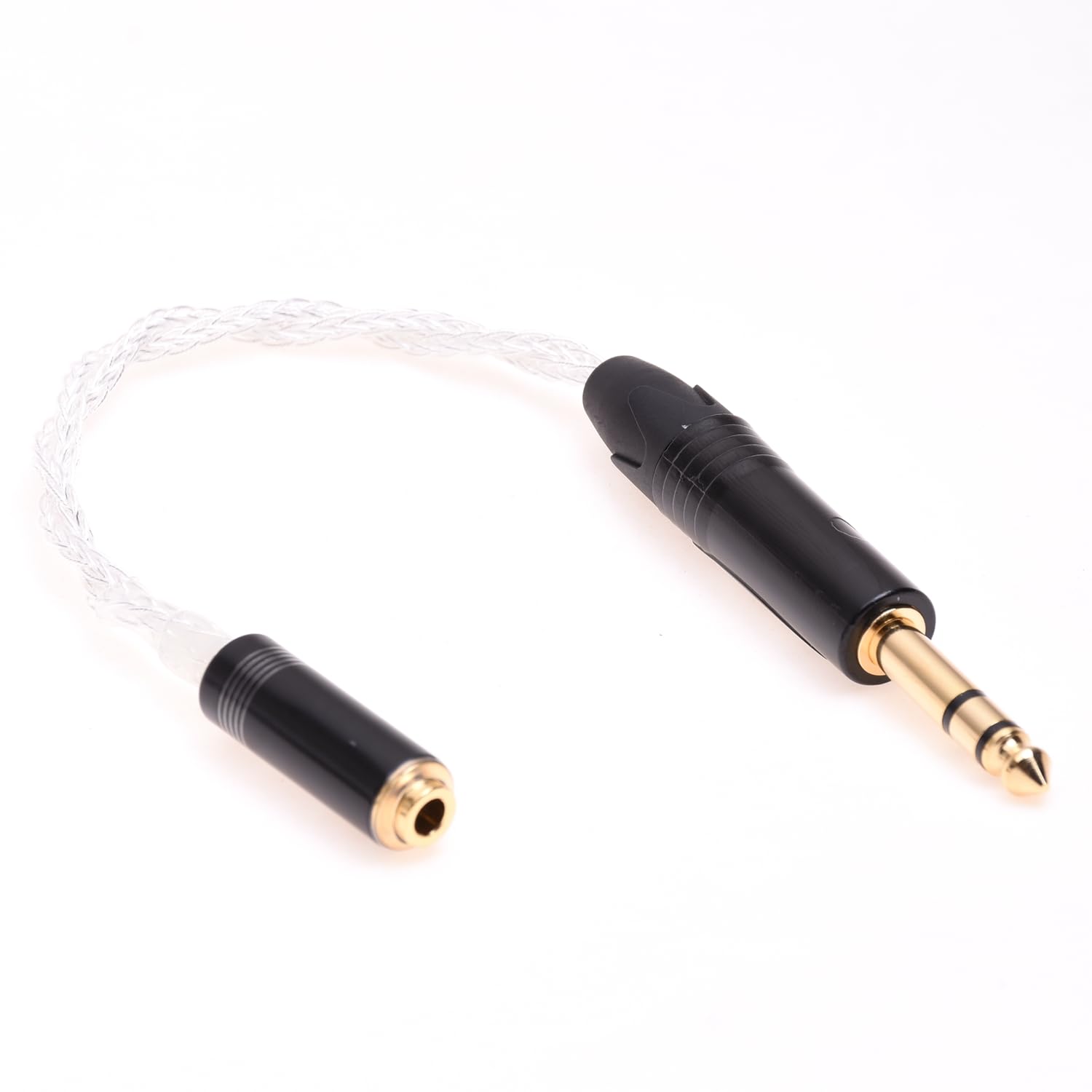 16 Cores Silver Plated 1/4 6.35mm Male to 4.4mm Female Audio Adapter Cable for Sony NW-WM1Z 1A MDR-Z1R TA-ZH1ES PHA-2