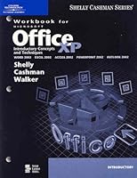 Microsoft Office XP: Introductory Concepts and Techniques, Workbook (Shelly/Cashman) 0789564386 Book Cover