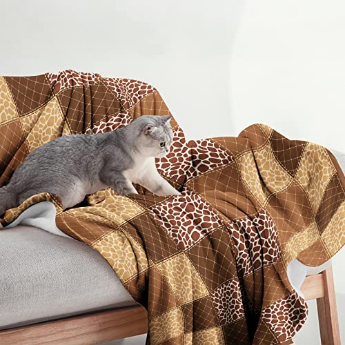 Sowide Giraffe Blanket, Soft Fleece Little Print Blanket Throws - Image 3