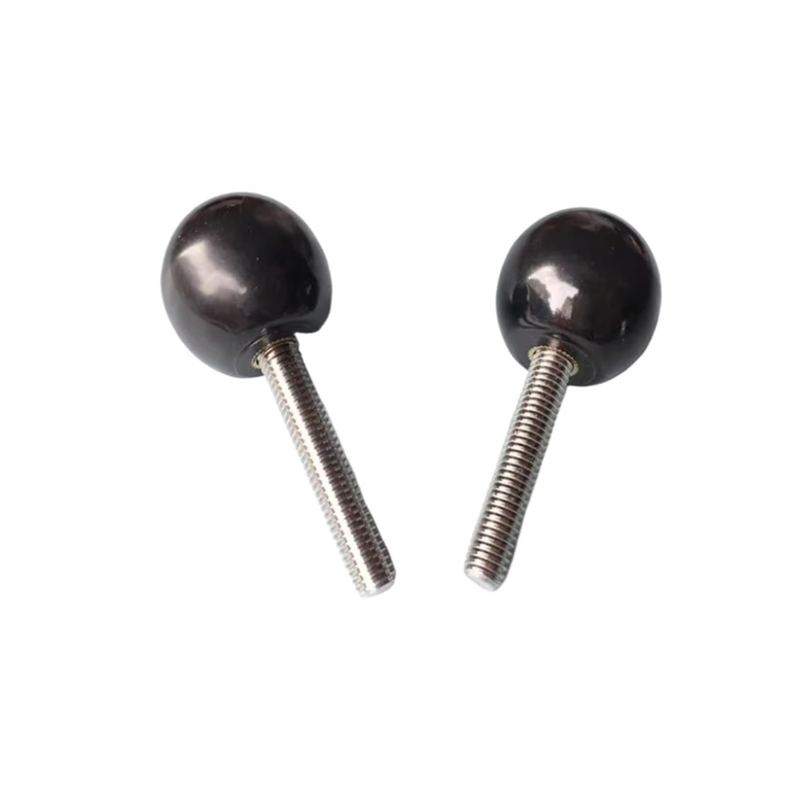 M5x (długość 10-50 mm) plastikowe kulki ze stali nierdzewnej z uchwytem kulkowym bakelit okrągłe śruby ręczne małe pokrętło czarne (M5 x 35 mm (2 szt.)