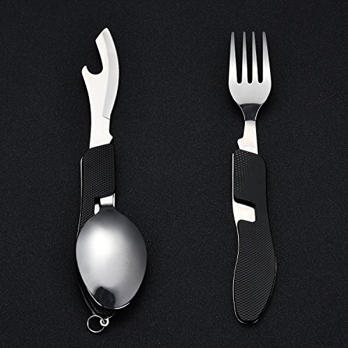 Buy Hikenture Camping Utensils 4in1 Camping Cutlery Set Stainless