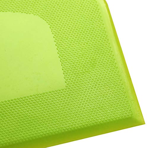 Suanyok 2 Piece Dough Scraper Bowl Scraper Bread Cream Cake Pizza Cutters Bench Scraper, Food Safety Flexible Plastic Multi-Function Kitchen Tool, White, Green - Thumbnail 3
