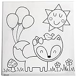 C.R. Gibson Paint & Create Canvas Kit, By Gibby & Libby, Measures 10