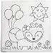 C.R. Gibson Paint & Create Canvas Kit, By Gibby & Libby, Measures 10" x 10" - Foxy Fun