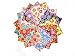 60 5" Bright Retro Flowers Charm Pack